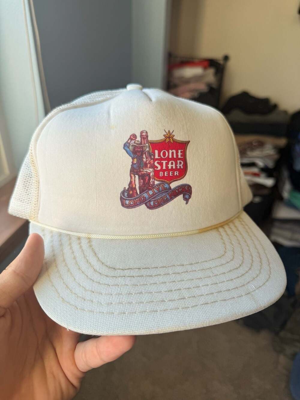 Dorfman Pacific Lone Star Beer Trucker Hat Large Extra Large Vintage